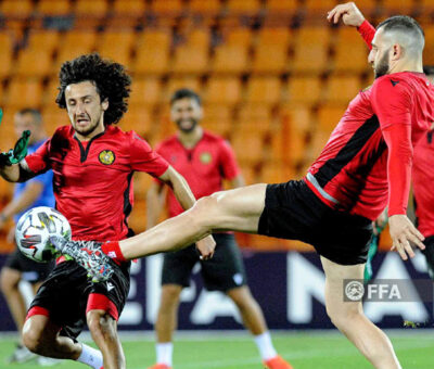 Ֆուտբոլի Հայաստանի հավաքականը մարզվում է