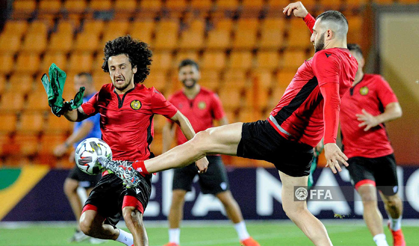 Ֆուտբոլի Հայաստանի հավաքականը մարզվում է