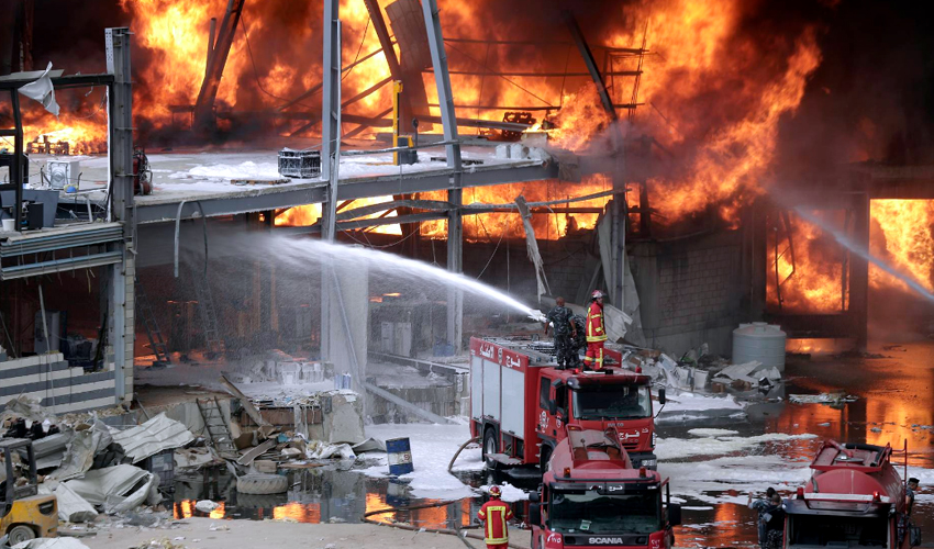 Հրդեհ՝ Բեյրութի նավահանգստում