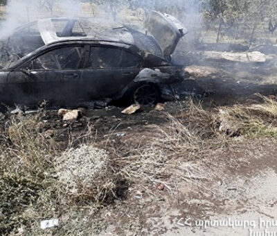 Այրված մեքենա, ավտովթար