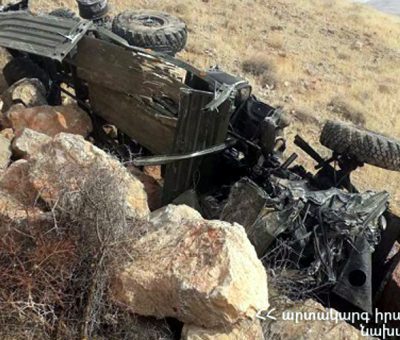 Ռուսական վթարված բեռնատար Տիգրանաշենի ոլորաններում