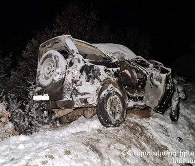 Ավտովթար՝ Բերդ-Ճամբարակ ճանապարհին