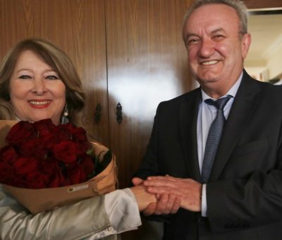 Ռաիսա Մկրտչյանը ԿԳՄՍ նախարար Վահրամ Դումանյանի հետ