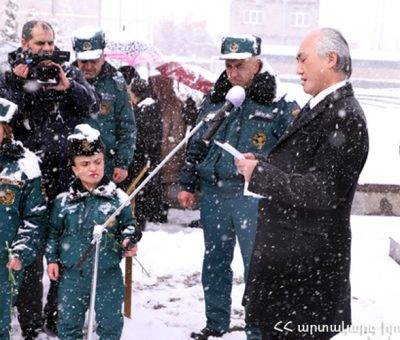 Հայաստանում Ճապոնիայի դեսպան Մասանորի Ֆուկուշիման Սպիտակ քաղաքում