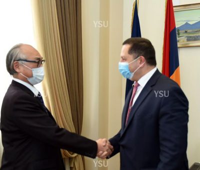 Ճապոնիայի դեսպանը հանդիպել է ԵՊՀ ռեկտորի հետ