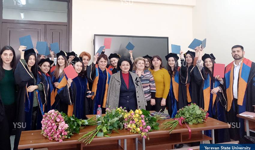 Ավարտական դիպլոմներ՝ ԵՊՀ հեռակա ուսուցմամբ սովորող մագիստրատուրայի շրջանավարտներին