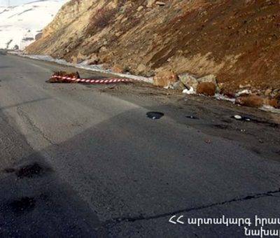 Քարաթափում Վարդենյանց լեռնանցքում
