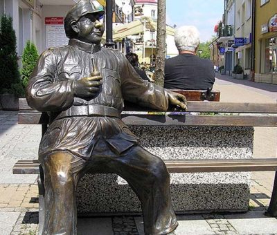 Շվեյկի արձանը Լեհաստանի Սանոկ քաղաքում