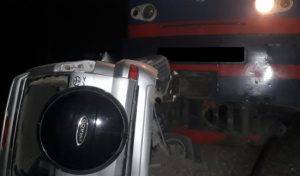 «Toyota Prado»-ն բախվել է գնացքին