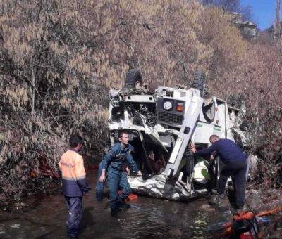 Սյունիքում դպրոցականների տեղափոխող ավտոբուսն ընկել է գետը