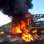 Մեղրի-Քաջարան ճանապարհին ավտոբուս է այրվել