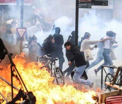 Բողոքի ակցիա Փարիզում (Ֆրանսիա, 23.03.2023)