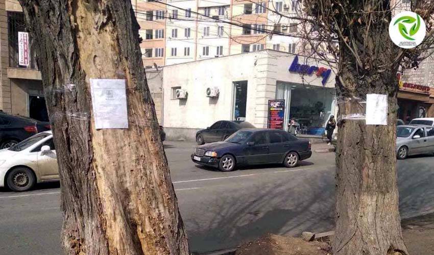Գարնանային փողոց Երևանում
