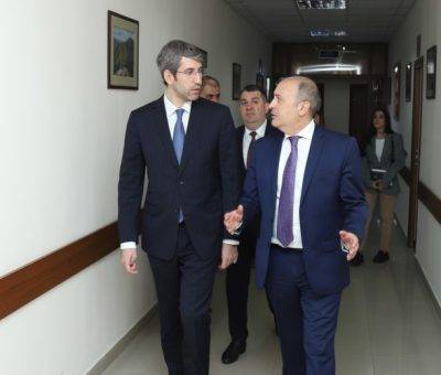 ՀՀ արդարադատության նախարար Գրիգոր Մինասյանը և նախարարի տեղակալ Արա Մկրտչյանն այցելել են Արդարադատության ակադեմիա