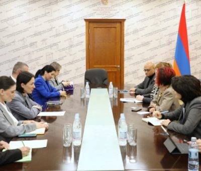 Ժաննա Անդրեասյանն ընդունել է Կորին Ֆլեյշերի գլխավորած պատվիրակությանը