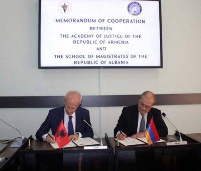 Երևանում էր Ալբանիայի դատավորների և դատախազների դպրոցի պատվիրակությունը