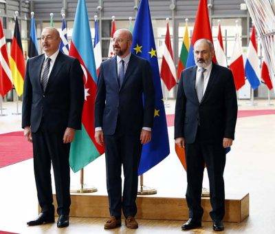 Իլհամ Ալիև, Շառլ Միշել, Նիկոլ Փաշինյան