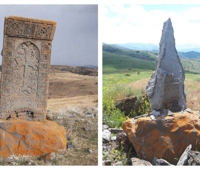 Կայծակից վնասված խաչքար Վայոց Ձորի մարզում