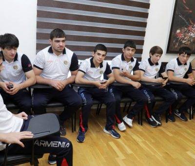 Ժաննա Անդրեասյանն այսօր ընդունել է ազատ և հունահռոմեական ոճի ըմբշամարտի պատանեկան և երիտասարդական հավաքականներին