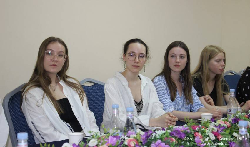 ՄԻՊ-ը հանդիպել է Հայ-Ռուսական համալսարանի և Բեռլինի Հումբոլդտի անվան համալսարանի ուսանողների հետ