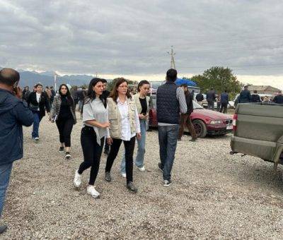 Անահիտ Մանասյանն ու Քրիսթինե Վայգանդը Կոռնիձորի Հումանիտար կայանում