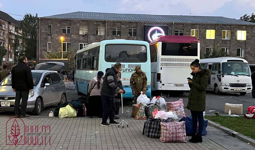 Արցախցի բռնի տեղահանվածները Գորիսում