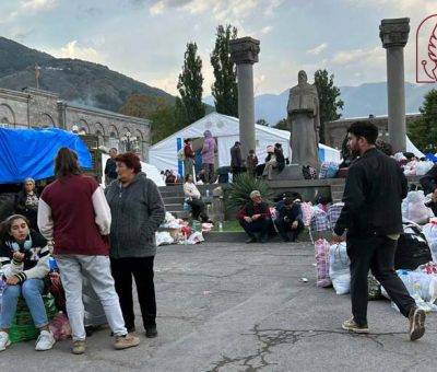 Արցախցի բռնի տեղահանվածները Գորիսում