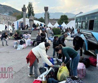 Արցախցի բռնի տեղահանվածները Գորիսում