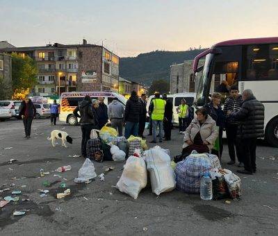 Արցախցի բռնի տեղահանվածները Գորիսում