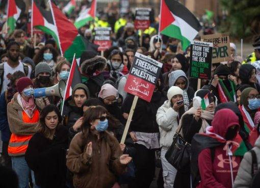 Բողոքի ակցիա Մեծ Բրիտանիայում՝ ի պաշտպանություն Պաղեստինի