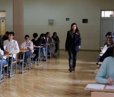 Երևանի Ջոն Կիրակոսյանի անվան թիվ 20 դպրոցում միասնական քննություններ են (25 հունվարի, 2025)