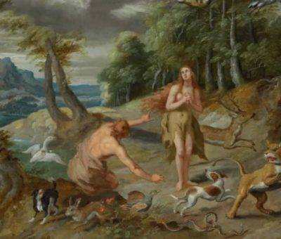 Ադամի ու Եվայի արտաքսումը դրախտից (հատված)