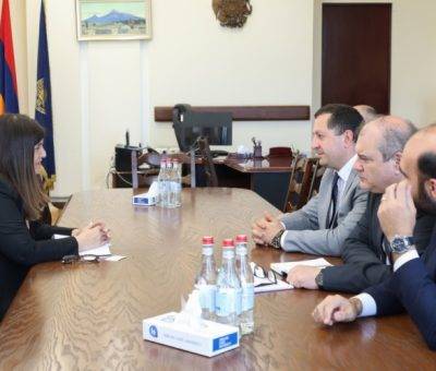 Պաղեստինի պետնախարար Վարսեն Աղաբեկյանն այցելել է ԵՊՀ