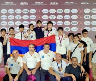 Ազատ ոճային ըմբիշները 6 մեդալ են նվաճել Մ15 տարեկանների Եվրոպայի առաջնությունում