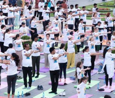 Երևանի Կասկադ համալիրում նշվել է Յոգայի միջազգային օրը