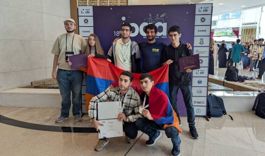 Հայ աշակերտները մեդալներ են նվաճել Աստղագիտության և աստղաֆիզիկայի միջազգային 18-րդ օլիմպիադայում