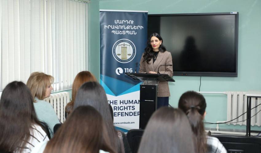 Անահիտ Մանասյանը հանդիպել է ՎՊՀ-ի ուսանողների հետ