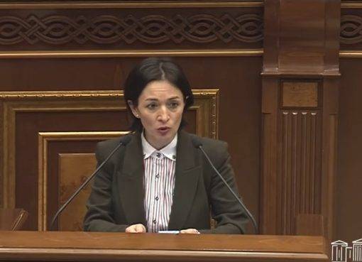 Ժաննա Անդրեասյանը խորհրդարանում