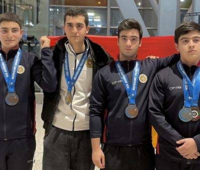 Մեկական ոսկե, արծաթե և բրոնզե մեդալներ՝ հրաձգության Եվրոպայի Մ16 և Մ18 տարեկանների Եվրոպայի առաջնությունում