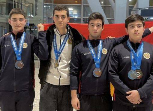 Մեկական ոսկե, արծաթե և բրոնզե մեդալներ՝ հրաձգության Եվրոպայի Մ16 և Մ18 տարեկանների Եվրոպայի առաջնությունում