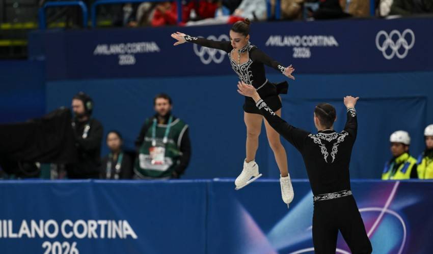 Գեղասահորդներ Կարինա Ակոպովան ու Նիկիտա Ռախմանինը Միլանի օլիմպիական խաղերում