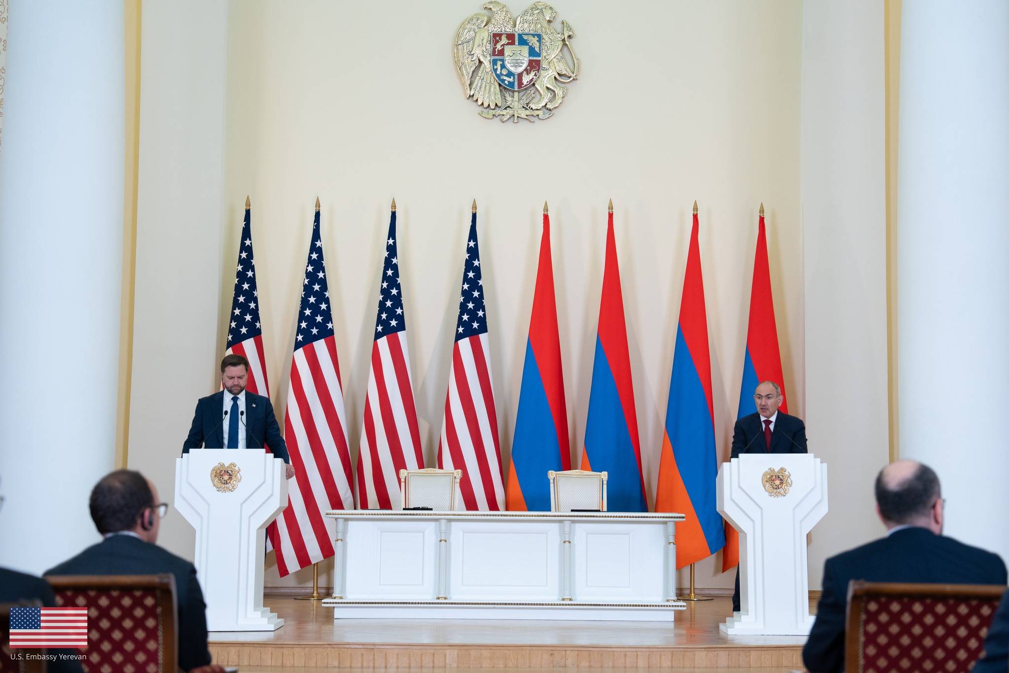 Նիկոլ Փաշինյանն ու ԱՄՆ փոխնախագահ Ջեյ Դի Վենսը