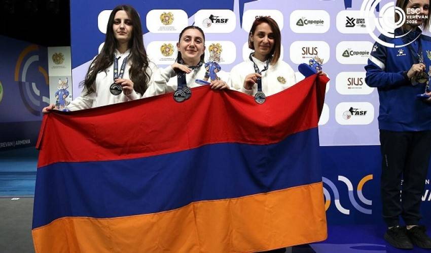 Գոհար Հարությունյանը, Էլմիրա Կարապետյանը, Լիլիթ Մկրտչյանը Հրպաձգության Եվրոպայի առաջնությունում (Երեւան, մարտի 1-4)