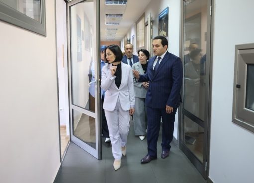 Ժաննա Անդրեասյանն այցելել է Հայաստանի ազգային պոլիտեխնիկական համալսարանի հիմնական դպրոցի նոր մասնաշենք
