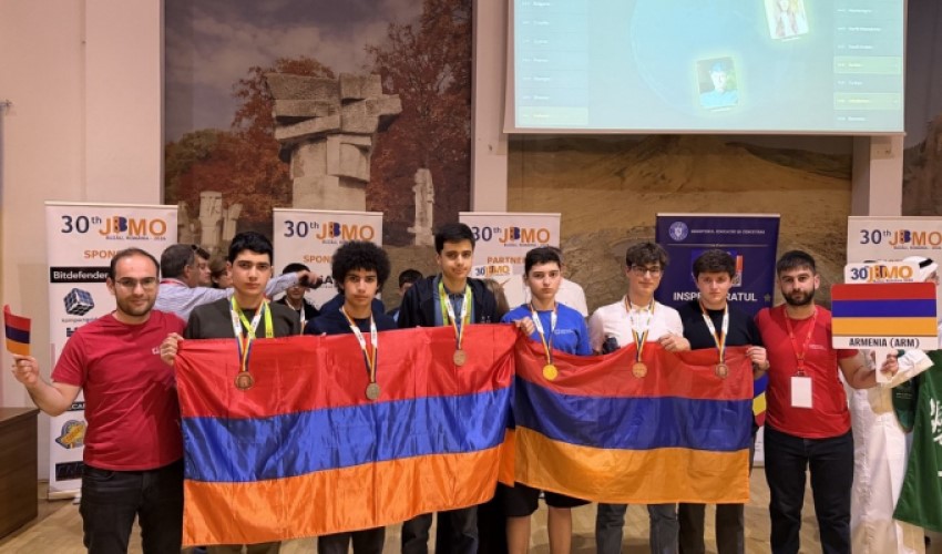Հայ աշակերտները 6 մեդալ են նվաճել Պատանիների մաթեմատիկայի բալկանյան օլիմպիադայում