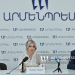 ԿԳՄՍ նախարարի տեղակալ Արաքսյա Սվաջյանը և Կրթական տեխնոլոգիաների ազգային կենտրոնի տնօրեն Արտակ Պողոսյանը ասուլիսի ժամանակ