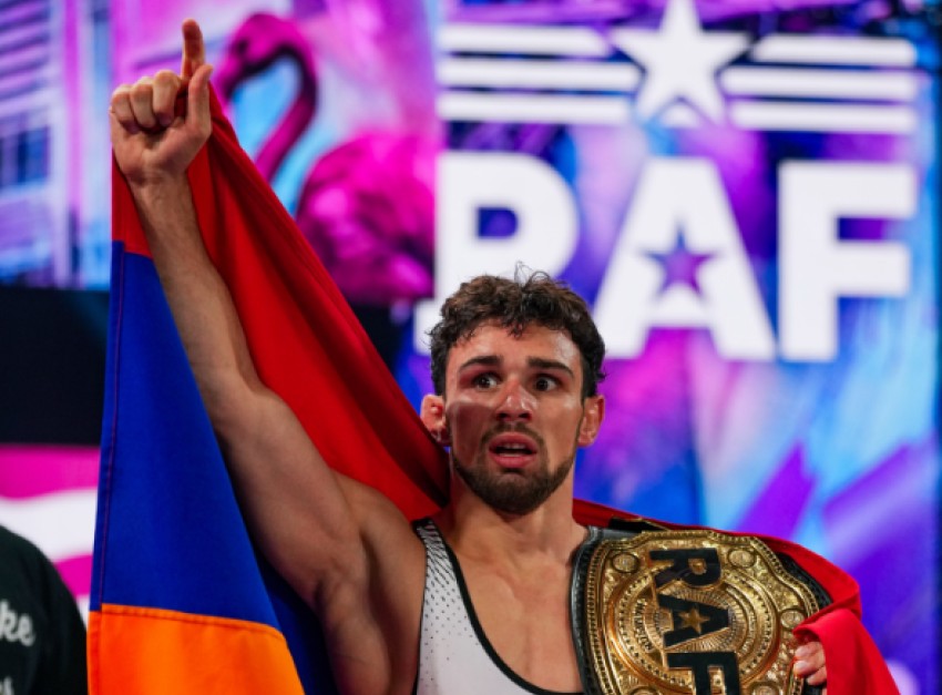 Արսեն Հարությունյանը դարձել է Real American Freestyle (RAF) լիգայի նոր չեմպիոնը թեթևագույն քաշային կարգում