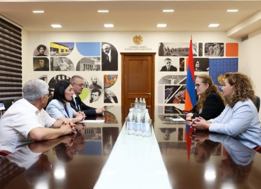 Ժաննա Անդրեասյանն ընդունել է Եվրոպական բարձրագույն կրթության որակի ապահովման ասոցիացիայի (ENQA) նախագահ Դանիելա Քրիստինա Գիցուլիկային