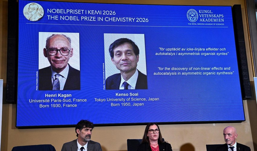 Քիմիայի 2026 թ. Նոբելյան մրցանակակիրներ Հենրի Կագանն ու Կենսո Սոային