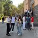 Ուսանողները ԵՊՀ-ի բակում՝ սեպտեմբերի 1-ին